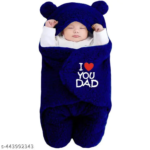 Microfiber hooded baby blanket pack for newborns, soft and classic print design, easy to wrap and hold, free size (27in x 27in), India origin