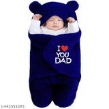 Microfiber hooded baby blanket pack for newborns, soft and classic print design, easy to wrap and hold, free size (27in x 27in), India origin