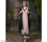 New Festival Special Georgette Top with Palazzo Suit, heavy georgette with full work, three-quarter sleeves, free size (top bust 44in, top length 50in, bottom waist 40in, bottom length 40in). Indian handcrafted chine stitched work and georgette dupatta." (123 characters)