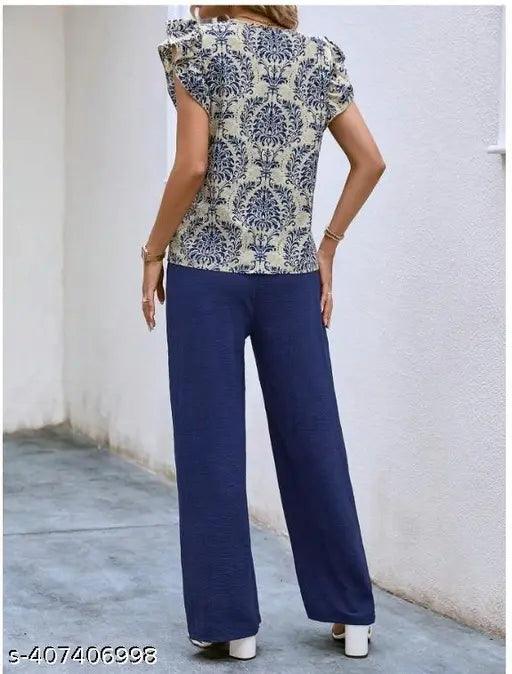 Classic Lycra jumpsuit for women, printed net style, short sleeves - size S (36in bust, 52in length, 34in waist), made in India