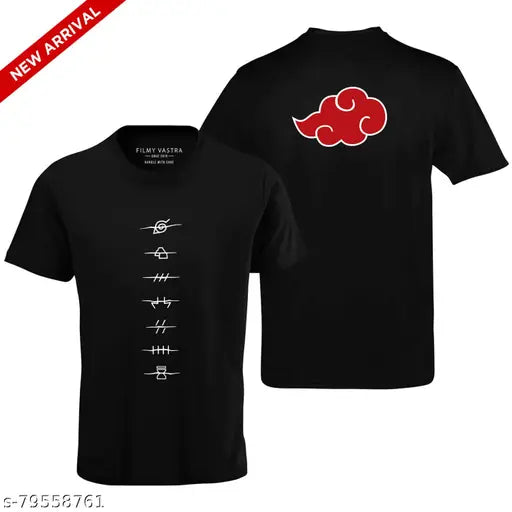 Naruto Anti Village Symbols 100% Cotton T-Shirt, short sleeves, relaxed fit, perfect for summers & early winters