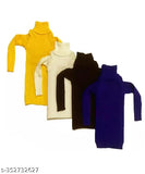 Woolen high neck winter sweater for babies (Multipack of 4), self-design pattern, Indian origin