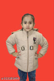Nylon nautical-style baby girl jacket, solid color and trending design for 2023, comfortable hand wash, available in sizes 1-2, 2-3, 3-4, 4-5, 5-6, and 6-7 years. Made in India