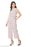 Bright peach poly crepe sleeveless jumpsuit with printed net pattern - perfect for parties, weddings, or business events, made in India