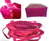 Soft velvet bridal handbag for girls/women partywear, embroidery work by Rani Zarkan. 3 compartments, free size (10in x 5in x 10in), India origin