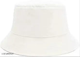 Stylish round cotton bucket hat for formal, casual, and beach wear, unisex design from India