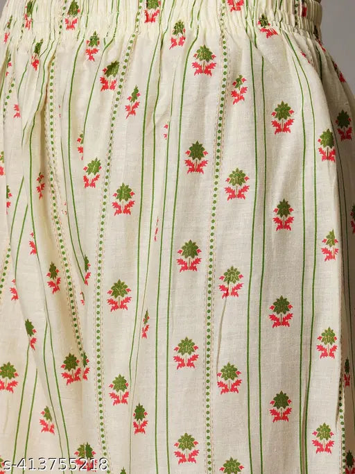 Gray Rayon Rayon Spring Vibes Kianas Foil Print Kurta Set with Palazzos - Elegant, trendy women's ethnic wear for summer parties