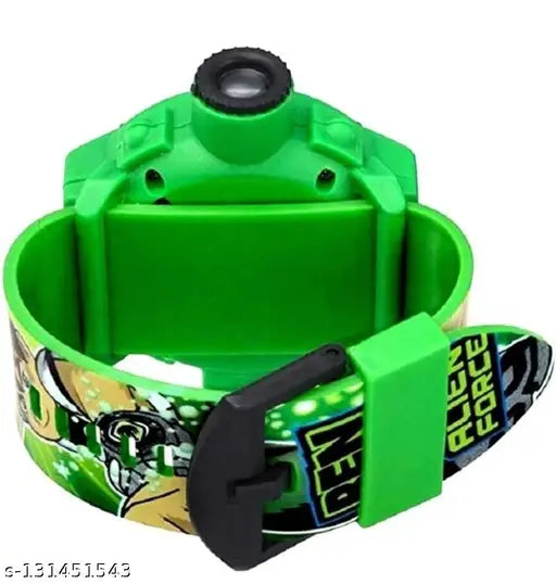 Digital watch with Ben Ten projector, children's toy watch for kids, projector watch on wrist