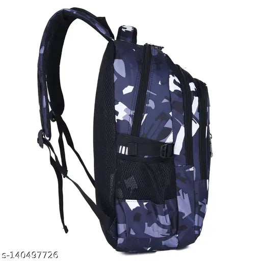 Stylish & trendy, water-resistant Tinytot backpack. Durable polyester net bag for boys and girls, 30L, 19" with multiple compartments for school/travel essentials