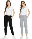 Cotton blend, solid-colored Archangel trackpants - comfortable, stylish fitness wear for women & girls. Made in India