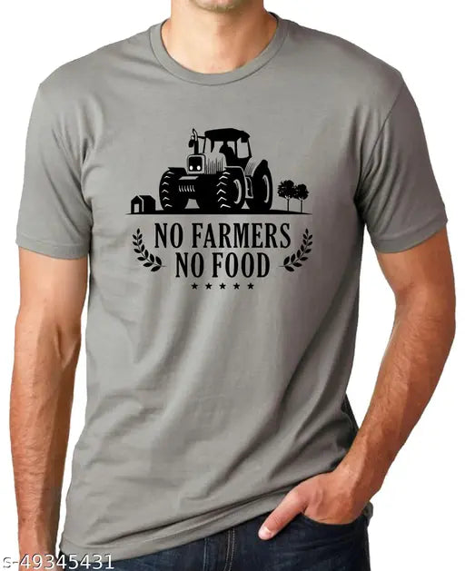 Comfy retro men's cotton blend t-shirts, short sleeves, printed design, Made in India