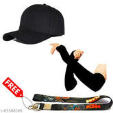 Indian hand-painted cap with keychain, unique stylish accessory