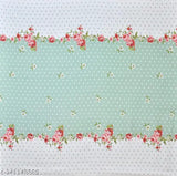 Premium polyester floral double bed elastic fitted sheets, king size 72x78 with 2 pillow covers - perfect for summer