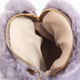 Synthetic fur rabbit sling bag, perfect for casual outings, pack 1, features removable strap and room for essentials