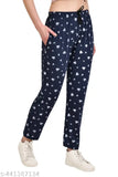 Trendy women's maxi cotton blend trackpants (2pc) - vibrant, non-fading colors, great stitching, versatile casual wear