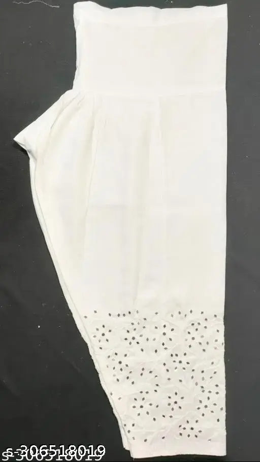 Lukhnavi chikankari cotton salwar mirror set for women, intricate embroidery on solid fabric