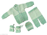 Wool self-design baby sweater set in 0-6 months, made in India