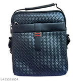 Faux leather crossbody sling bag, adjustable strap, travel-friendly, daily use, textured net pattern