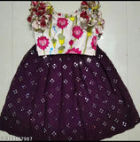 Kids Baby Girls Classic Rayon-Satin Lehenga Choli set with short sleeves, embroidered lehenga and printed top. India origin