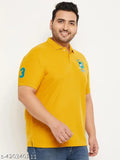Cotton blend mens polo t-shirt with printed design, short sleeves, regular fit for golf