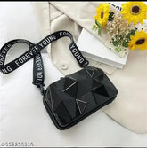 Black acrylic mini cross body sling bag, self-design net pattern, ideal for everyday wear