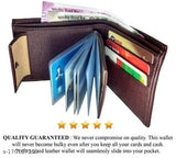 Solid net, premium PU wallet for men by RoyalWing Uinicq. Stainless steel credit card holder with 5 compartments, free size