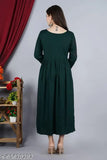 Rayon embroidered three-quarter sleeve Charvi Ensemble Kurti, perfect for regular wear and stylish comfort