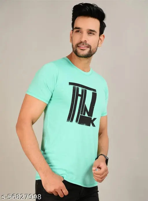 Cotton Addiz branded printed casual t-shirt for men, short sleeves, featuring vibrant Indian design