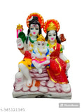 Resin Shiv Parivar idol, 3.5 x 5.5 x 2.5 inch Indian Vastu Pooja decor piece for home or office