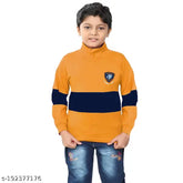 Colorblocked long sleeves sweatshirts & hoodies for boys aged 2-9. Cute classy design from India