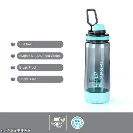 Blue BPA-free sports water bottle, ideal for gym, school, or kids - single pack