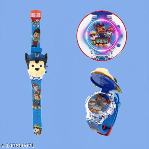 Glowing Paw Patrol watch with disco music & lights, fun kids' gift (India)