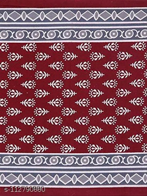 Jaipuri cotton printed double bedsheet, superfine quality with 4 pillow covers, ideal for summer adult use, India origin