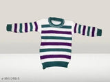 Striped woolen kids sweater (3-24 months), warm winter wear for both boys and girls