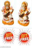 Multicolor Saraswati Murti (11cm height, unbreakable PVC) - religious decoration or pooja item