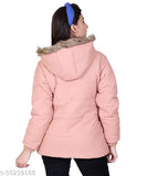 Indian fort nylon winter jacket (M-XXXL), solid pattern, long sleeves, zip closure