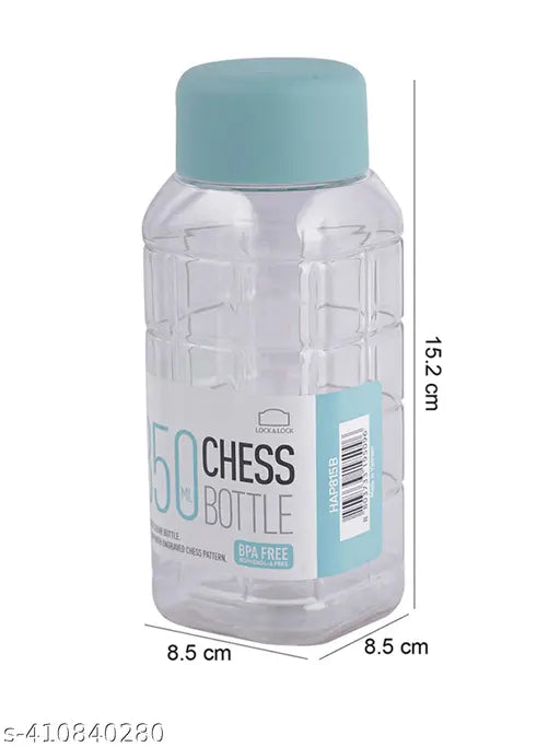 BPA-free white plastic water bottle, ideal for office and school use, convenient portability with practical hand grip, easy drinking outlet, trendy design - Lock & Lock product from India