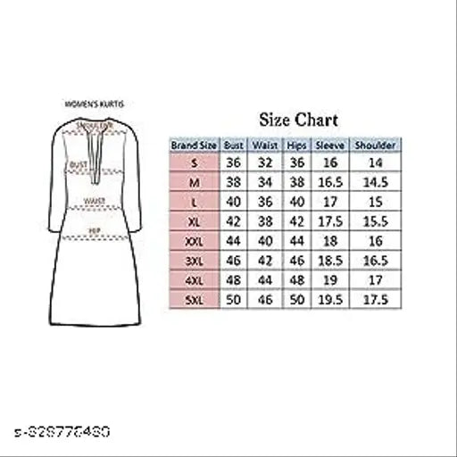 Grey rayon Anarkali Jaipur Kurti with three-quarter sleeves and printed combo. Women's size S (Bust 36in, Length 49in), M (Bust 38in, Length 49in), L (Bust 40in, Length 49in). Indian-made fashion wear