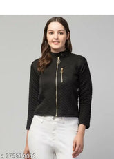 Wool Barfi jacket, self-design net pattern, long sleeves, size S (bust 34in, length 19in), Indian made