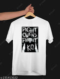 White Nanno Toys Finn Balor and Kevin Owens design round neck t-shirt for unisex, printed pattern on polyester fabric