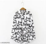 Long-sleeved crepe printed shirt for women in XS, S, M, L, featuring Indian design