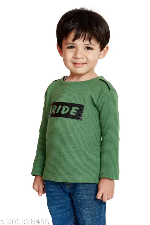 Cotton blend sweatshirt, printed net pattern for kids (1-2yrs to 5-6yrs), soft and skin-friendly baby's pride kids pride sweater set, made in India