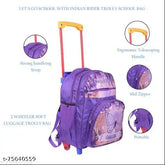 Butterfly-print polyester school bag with 3 compartments. Durable and stylish Indian Riders backpack for kids aged 2-8 years, suitable for A4 notebooks." (97 characters)