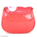 Multicolor canvas animal net girl's cartoon character crossbody handbag, perfect for kindergarten, school, and travel. Ideal gift for special occasions like Easter, Halloween, or Birthday. Made in India