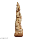 Multicolor poly resin Murugan idol, intricately detailed for home decor or religious settings, 26 cm x 11 cm x 7 cm