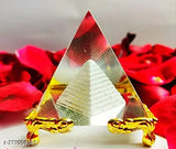 Crystal pyramid, Vastu/Feng Shui, positive energy, Spreading luck & prosperity - 5cm, Indian-made
