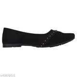 Synthetic leather women's & girls formal & casual bellies - stylish ballet flats with closed back, comfortable sole, perfect fit, Indian origin