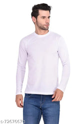 Polyester Dry Fit Men's Long Sleeve Solid Sports T-Shirt, fast colors, ultra soft, machine washable