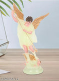 Multicolor KSB Western Angel Character Figurine, plastic god idol (8cm x 4cm x 13cm), glows in the dark, great home altar decor or gift