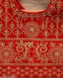 Velvet embroidered baby lehenga choli, India-made, elegant and opulent design